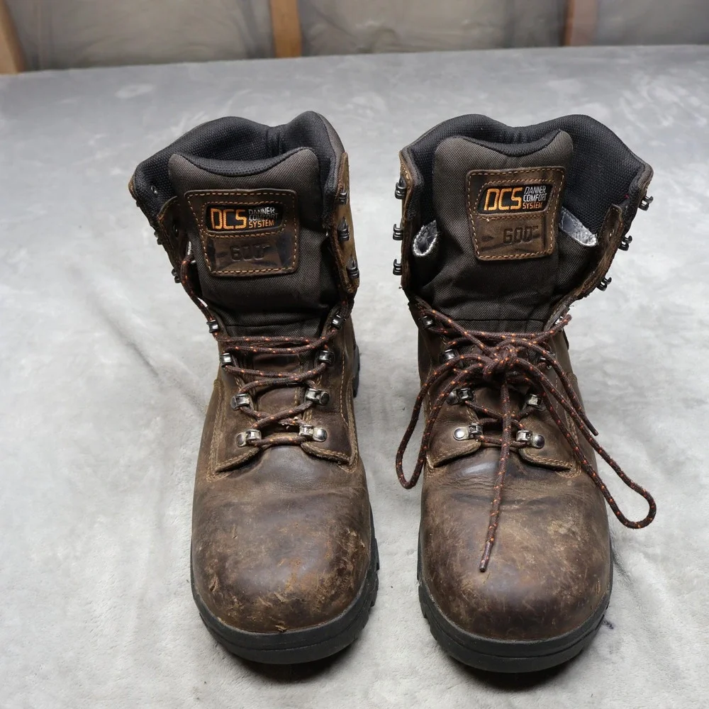 Danner Mens 9 Work Boots Brown Crafter 8 Leather Waterproof 800g Insulated Trail